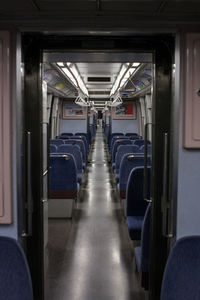 Interior of train