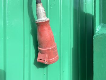 Close-up of closed door