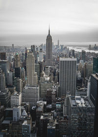 Aerial view of buildings in city