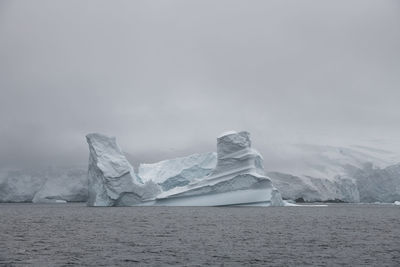 Iceberg in the gerlache strait, the antarctic.