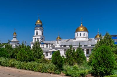 Saint sava the sanctified monastery in melitopol on a sunny summer day