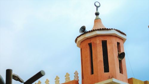 Low angle view of built structure against sky