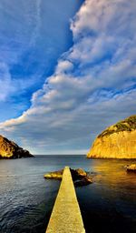 Scenic view of sea against sky