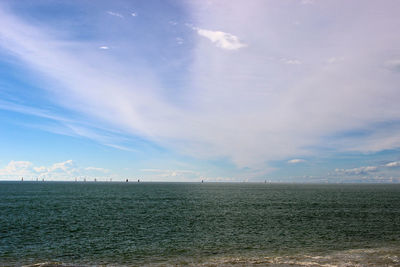 Scenic view of sea against sky