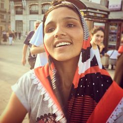 Portrait of smiling young woman