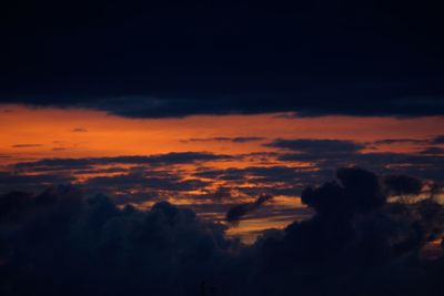Scenic view of cloudscape during sunset