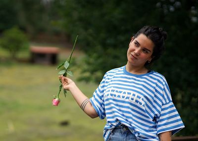 Young woman smiling