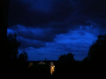 Scenic view of dramatic sky at dusk