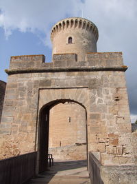 Low angle view of historical building