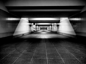 Empty corridor of building