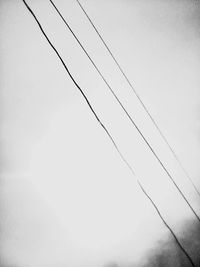 Low angle view of power lines