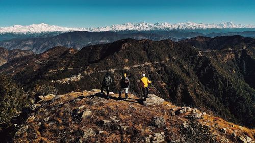 Scenic view of mountain against sky