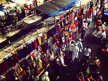 Full frame shot of market stall