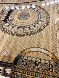 Low angle view of ceiling of building