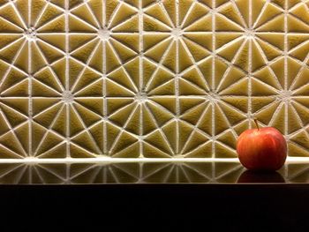 Close-up of apple on table