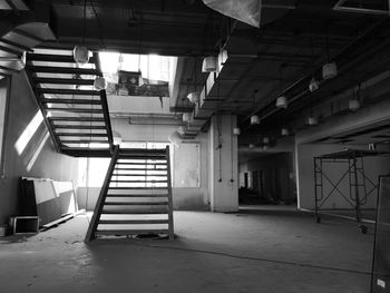 Interior of abandoned building