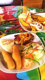 Close-up of served food