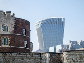 Low angle view of modern office building