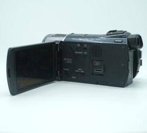 Close-up of camera against white background