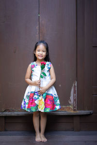 Portrait of smiling girl