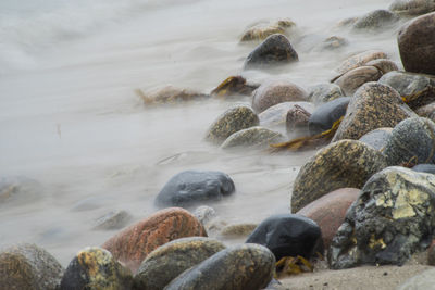 Rocks in sea