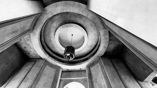 Low angle view of staircase in building