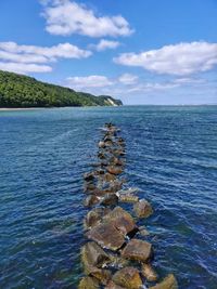 Scenic view of sea against sky