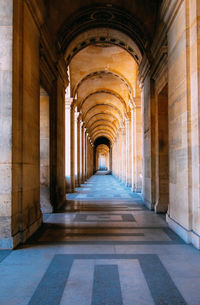 Corridor of historic building