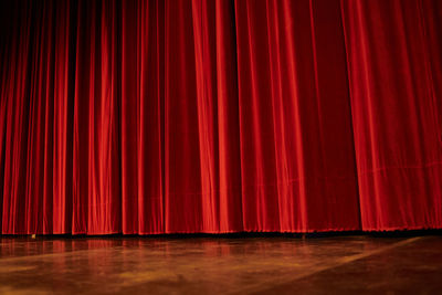 Full frame shot of red curtain