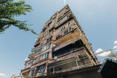 Low angle view of building against sky