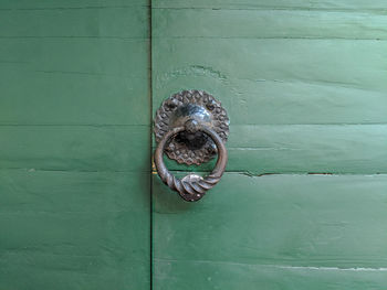 Full frame shot of door knocker