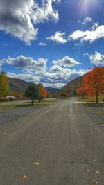 Road passing through landscape