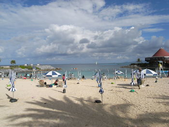 Group of people on beach