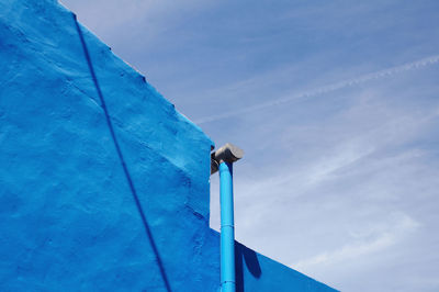 Low angle view of blue sky