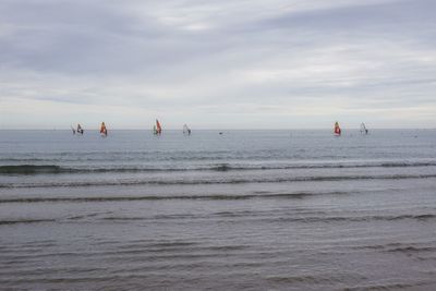 Scenic view of sea against sky