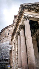 Low angle view of historical building against sky