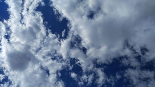 Low angle view of clouds in sky