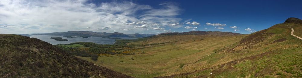 Panoramic view of landscape against sky