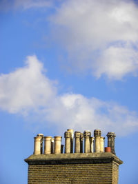 Low angle view of building against sky