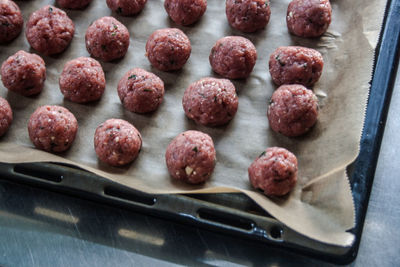 Close-up of food on table