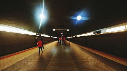 Railroad station platform