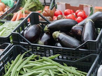 Close-up of vegetables for sale at market