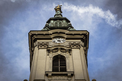 Low angle view of building against sky