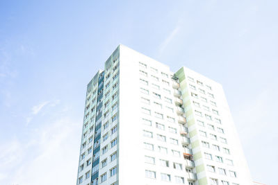 Low angle view of modern building against sky