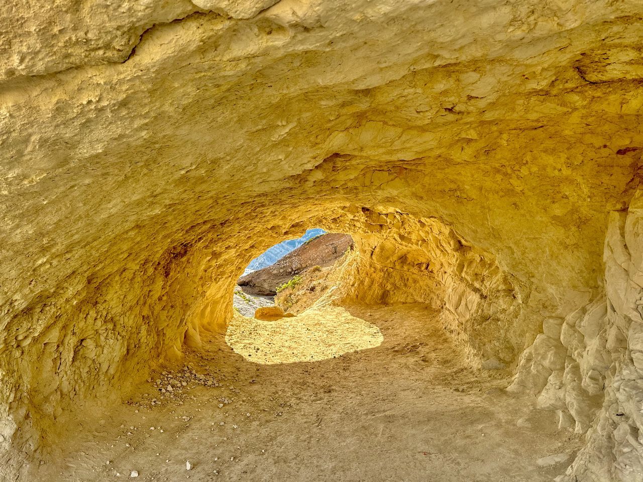 Cave No People Rock Geology Day Nature Architecture Rock Formation Textured  Yellow Hole Outdoors Tunnel Physical Geography Formation Built Structure Arch Beauty In Nature Rough Ancient History