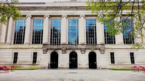 View of building in city