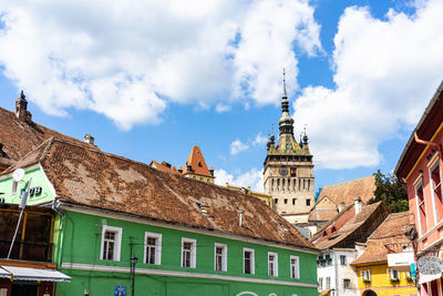 Buildings in city against sky