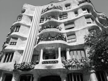 Low angle view of building against sky