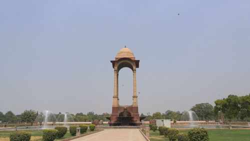 View of historical building against clear sky