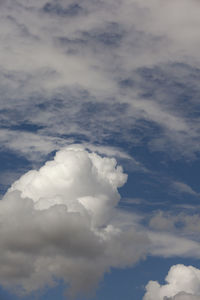 Low angle view of clouds in sky